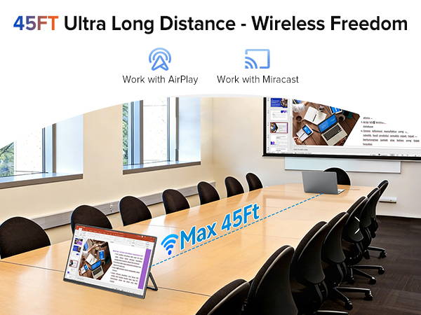 Wireless Monitor Computer Portable Pc Screen Display – UPERFECT